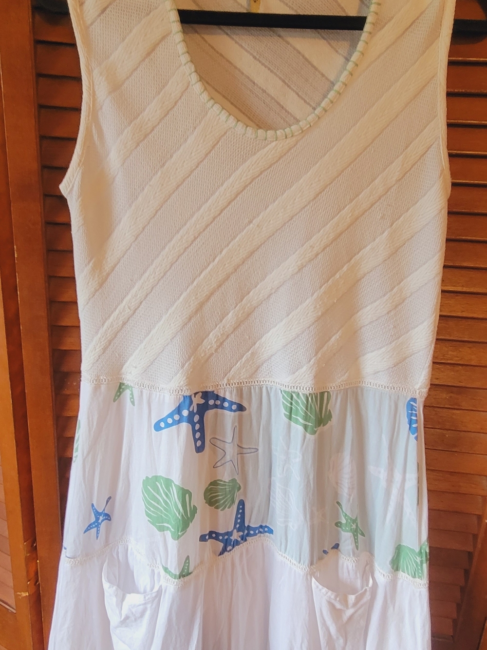 Marilù  HandMade in Italy Nautical Sleeveless Tiered Maxi Dress Large